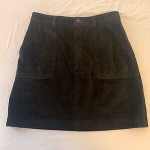 Banana Republic Black suede skirt